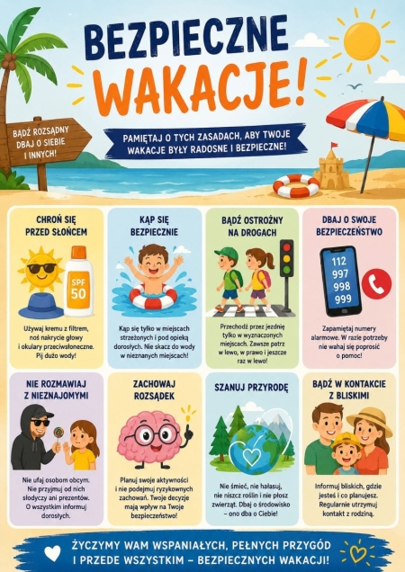 Bezpieczne wakacje